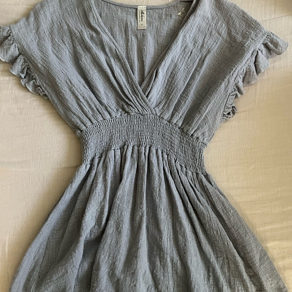 Mahina light blue top